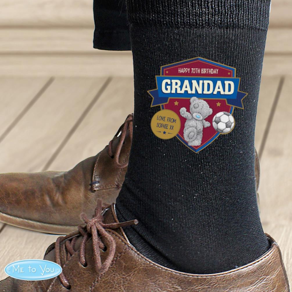 Personalised Me to You Bear Football Mens Socks Extra Image 3